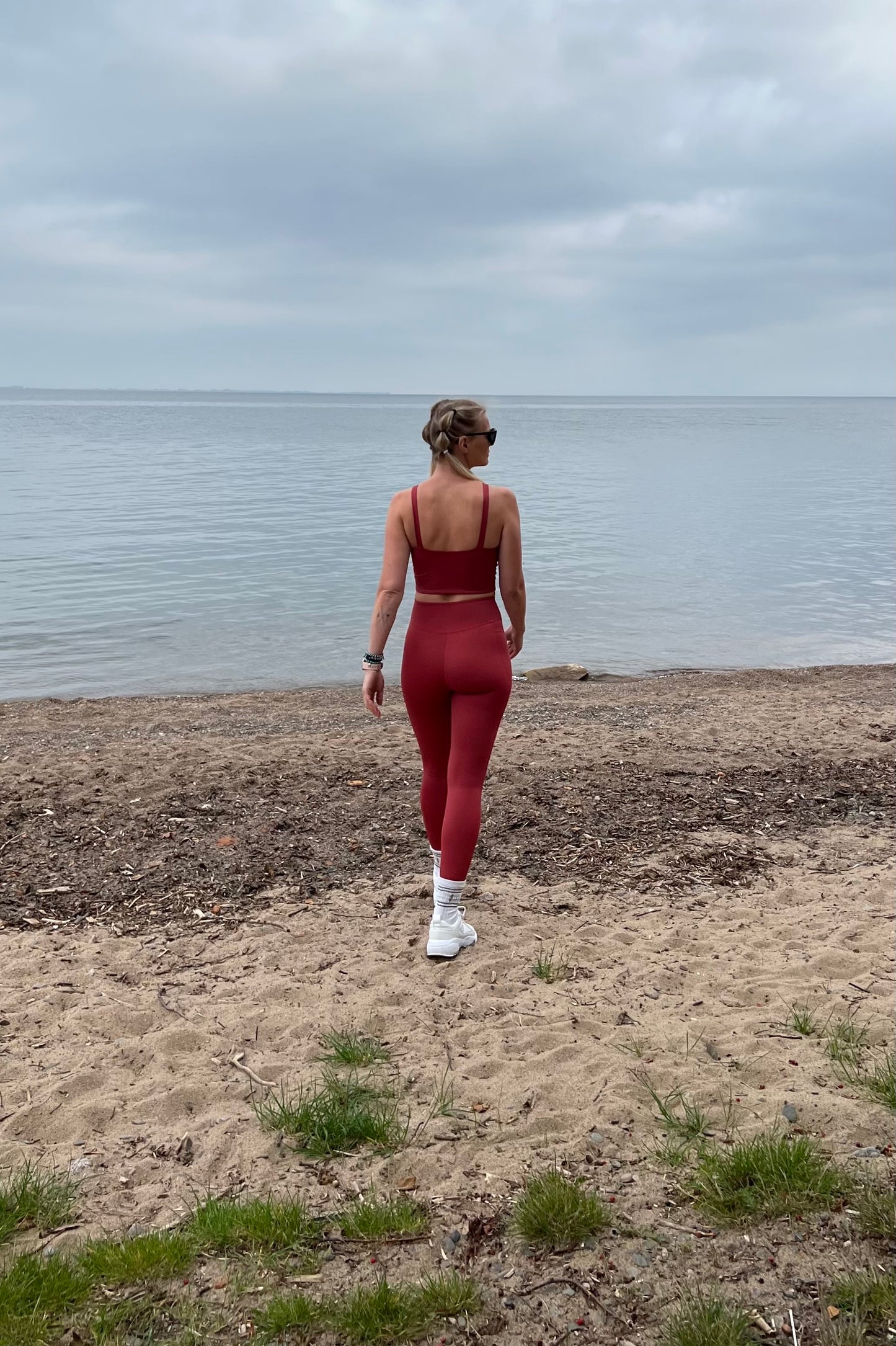 Sunday Funday -Leggings - Vintage Rust