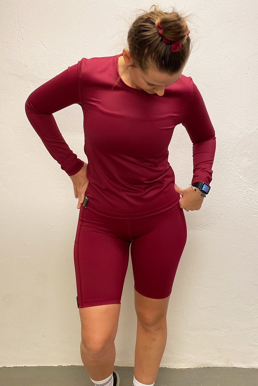 Windy Wednesday - Long sleeve T-shirt - Bordeaux