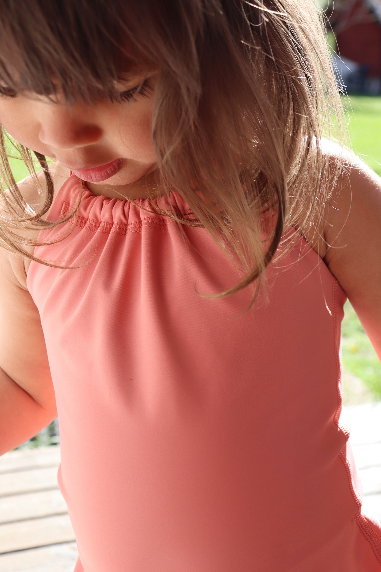 Thursday - Baddräkt Barn - Rosa Korall - 86-128cm