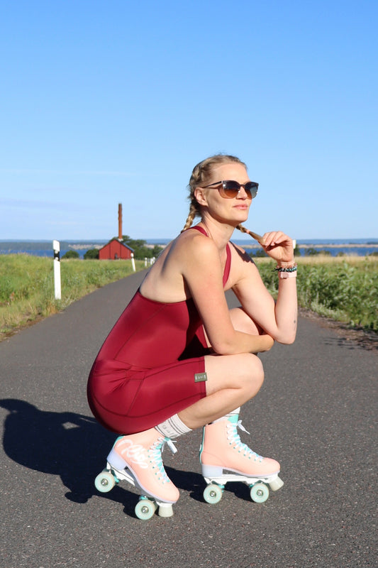 Thursday Thrills - Jumpsuit Bikers Length - Bordeaux