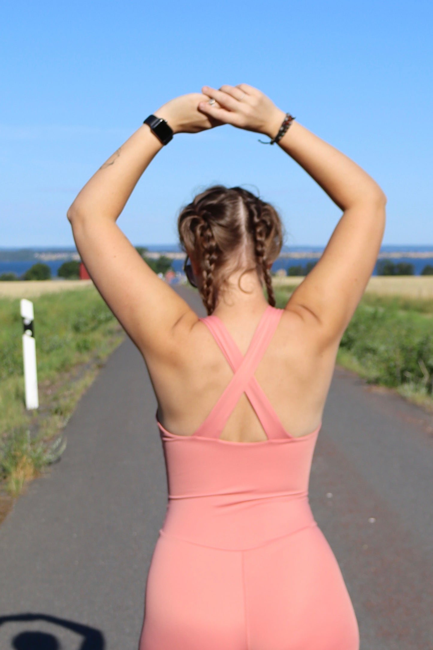 Thursday Thrills - Jumpsuit Bikers Length - Coral Pink