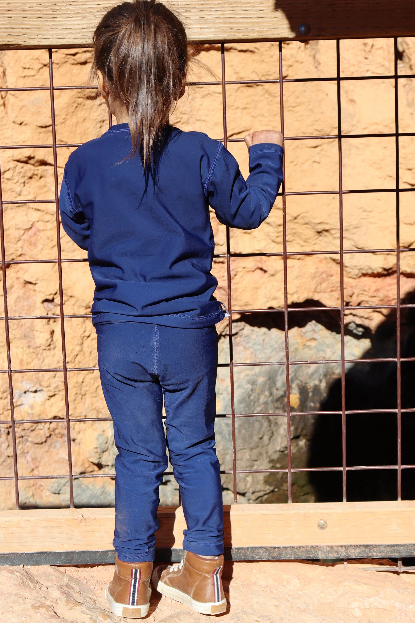 Friday- Fleece Leggings Kids - Navy Blue