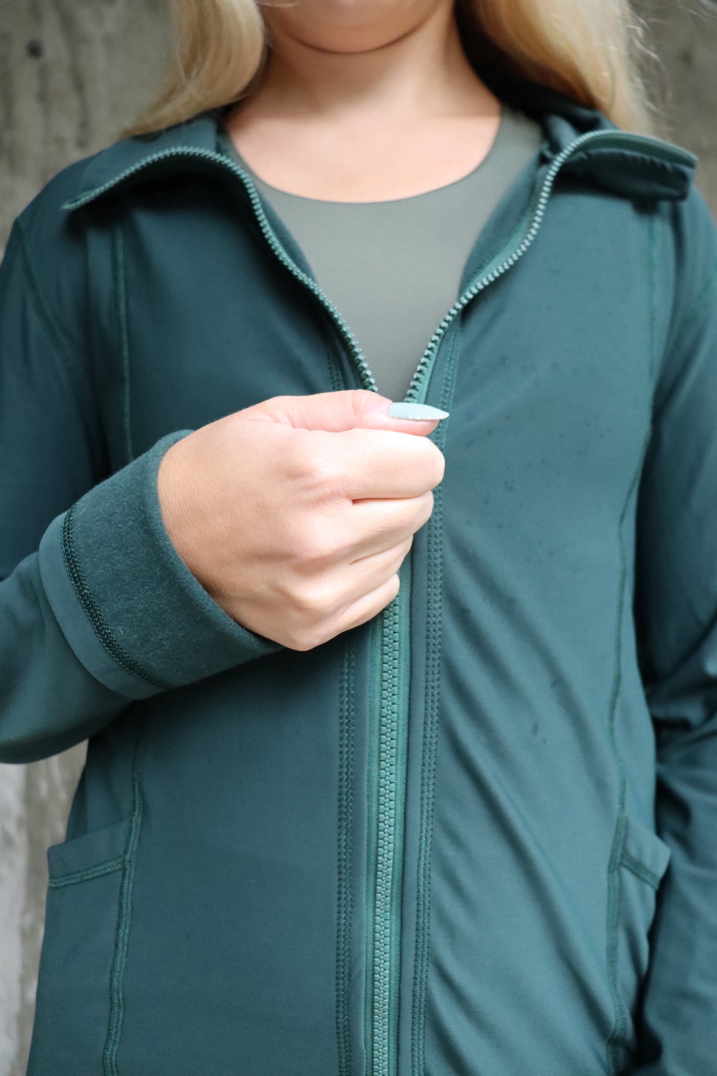 Frosty Friday - Fleece Jacket - Forest Green