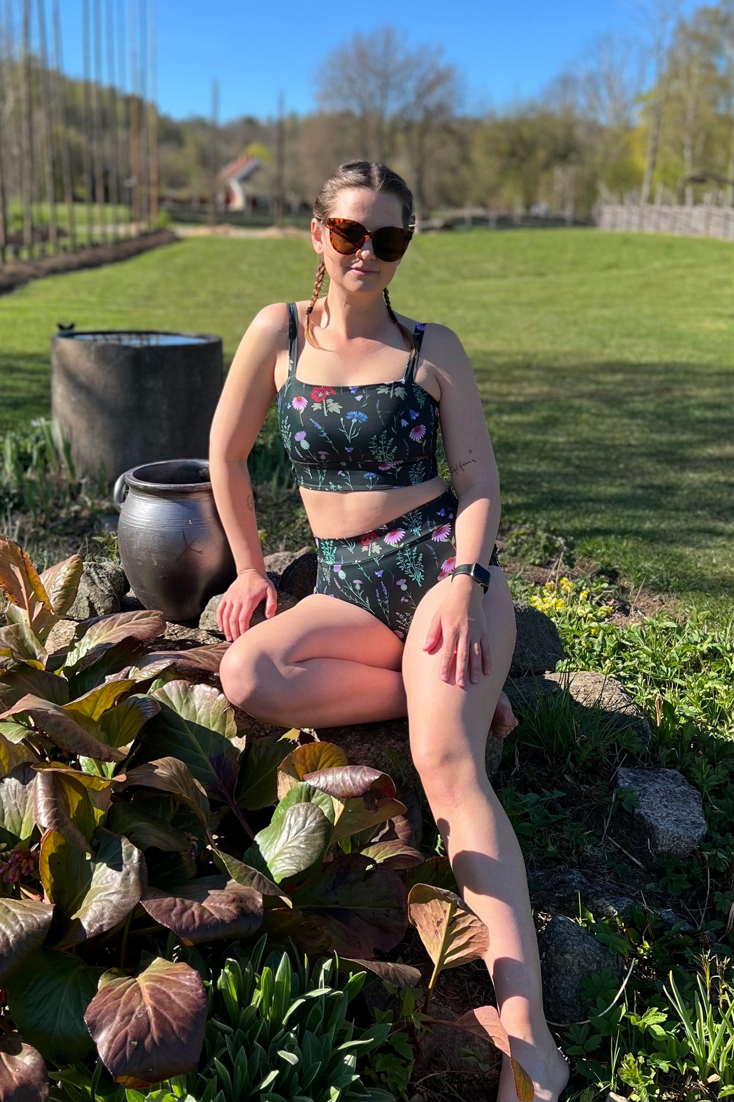 Sunday Funday - Beach/Sports Bra - Vintage Rust