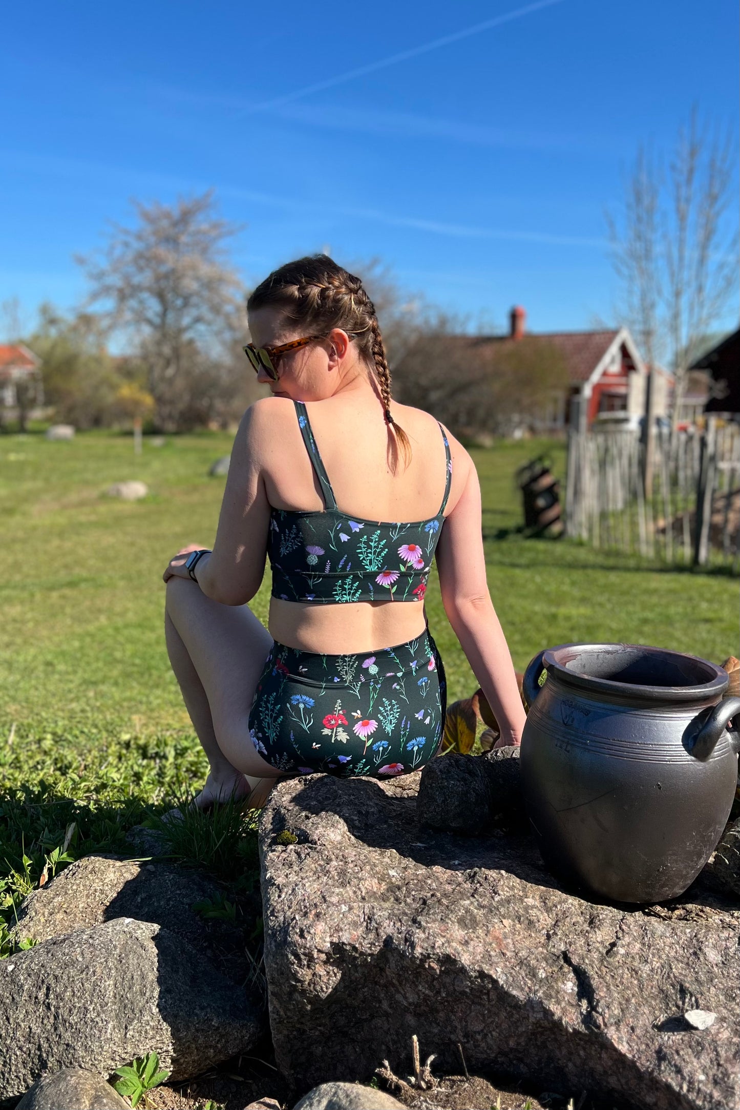 Sunday Funday - Beach/Sports Bra - Vintage Rust