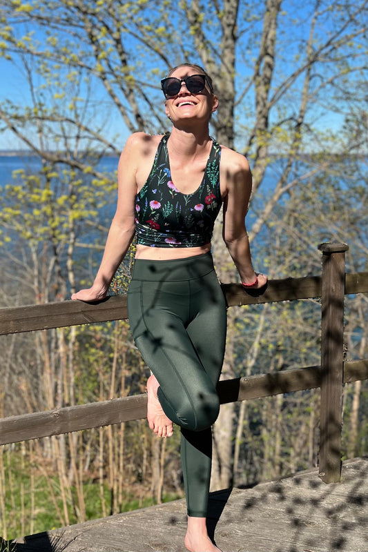 The Bloom - Leggings - Skogsgrön