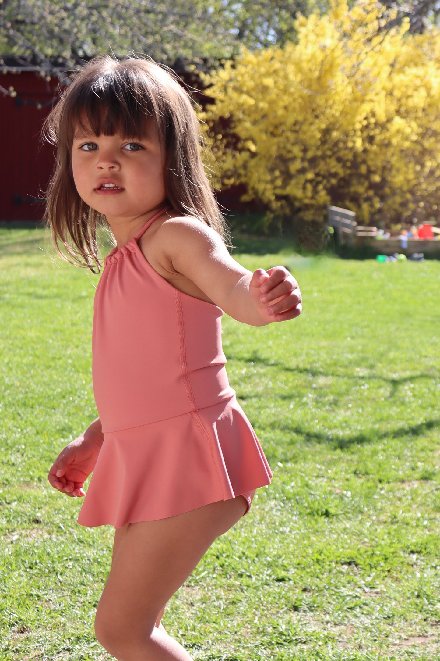 Thursday - Kids Swimsuit - Coral Pink - 1-8Y 