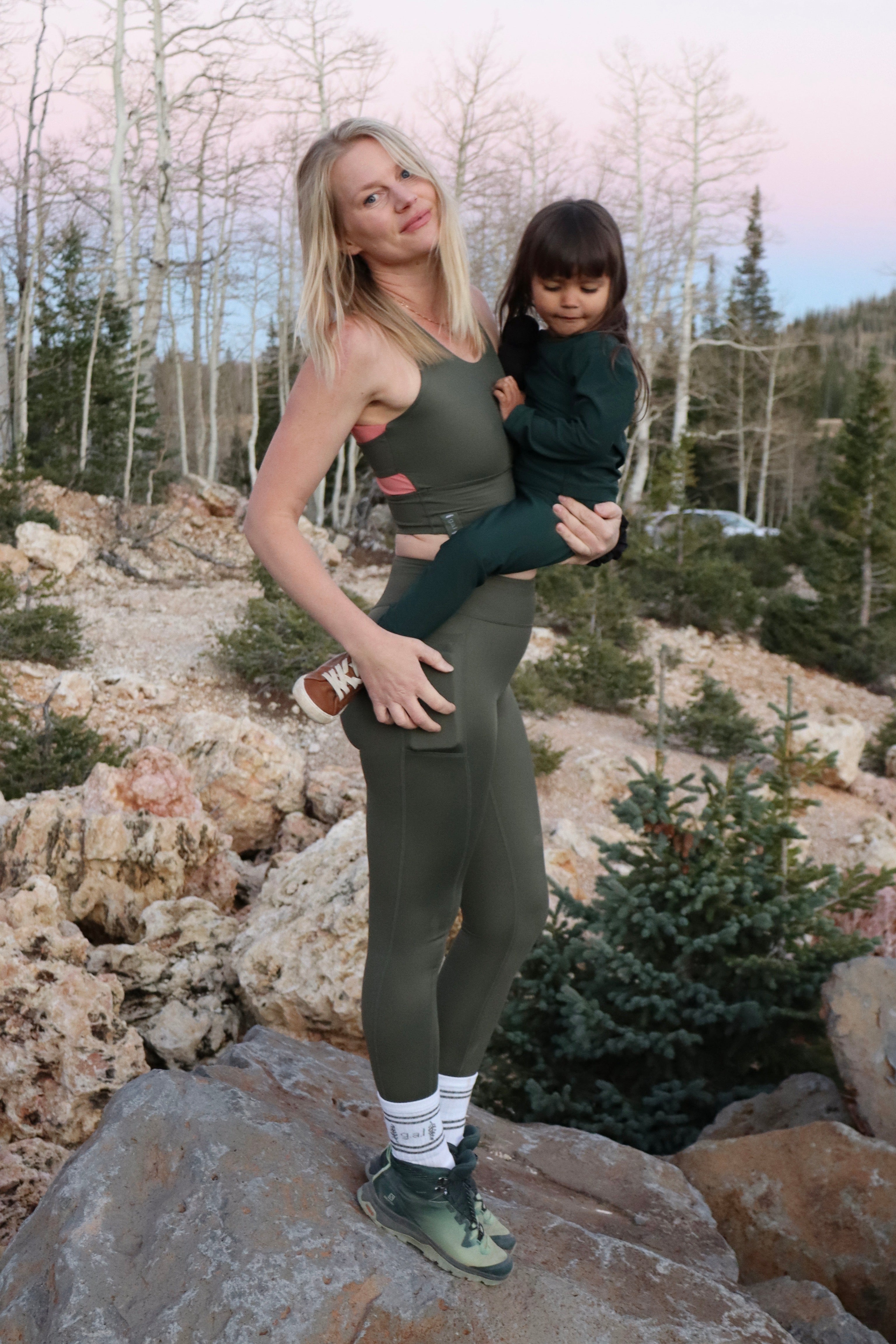 Green on sale active leggings