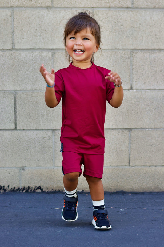 Thursday- Kids Shorts - Bordeaux