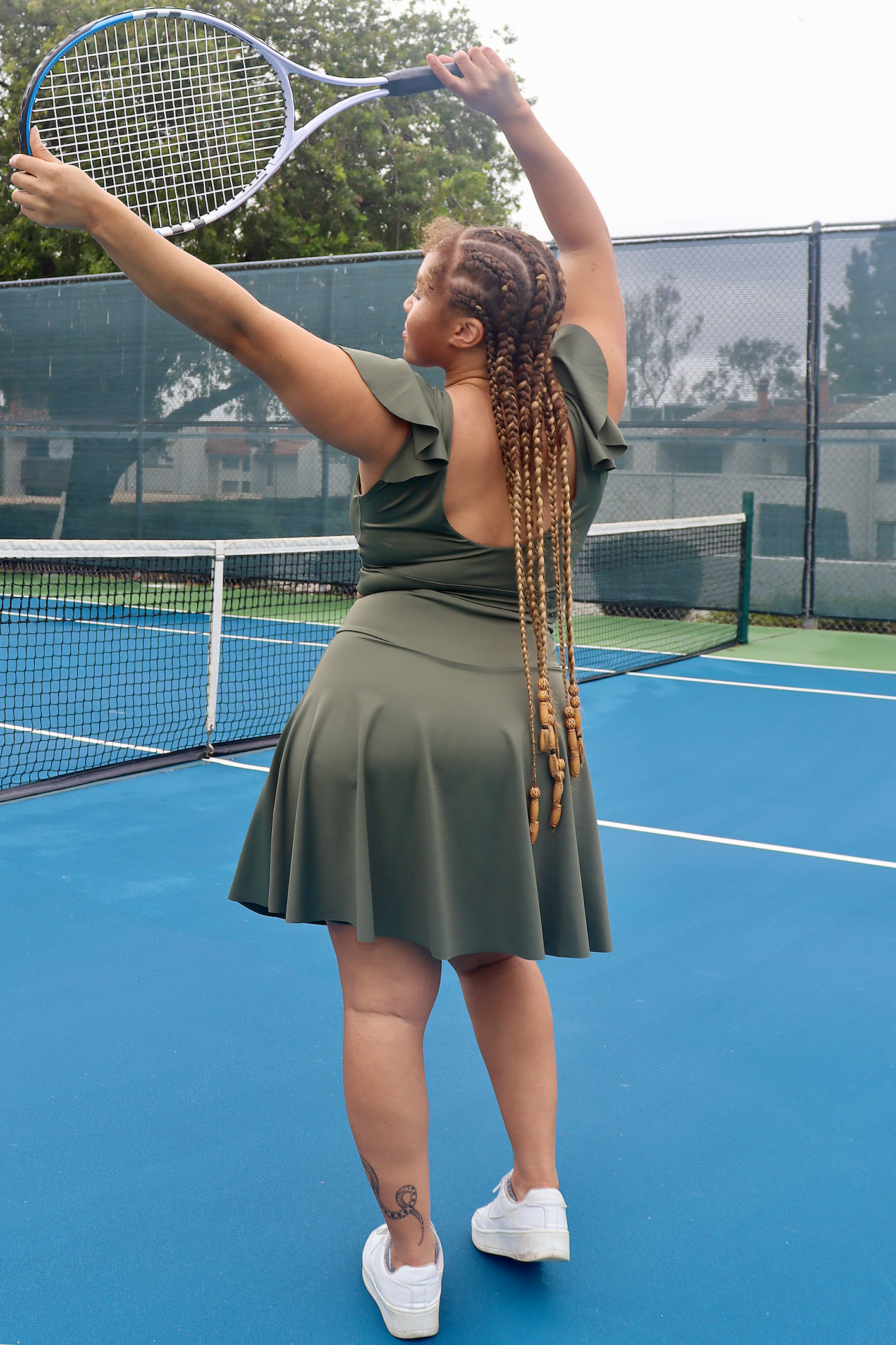 Sunny Saturday - Tennis Skirt - Olive Green