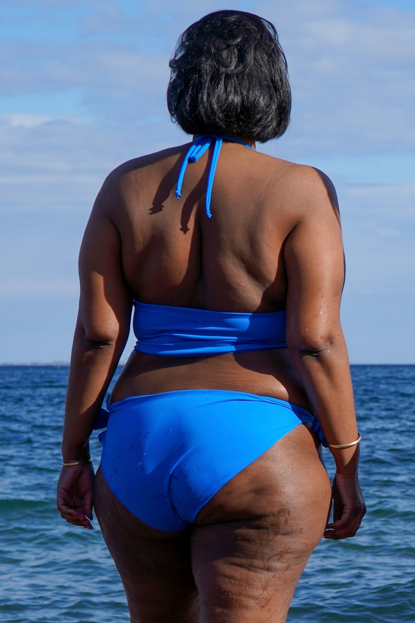 Thursday Thrills - Beach / Yoga Top - Azure Blue M & L